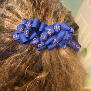 Authentic Louis Vuitton Ribbon Hair clip 3” French barrette.